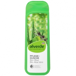 Gely a mýdla Alverde sprchový gel olivový s aloe vera