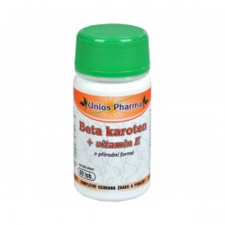 Doplňky stravy Unios Pharma Beta karoten + vitamin E