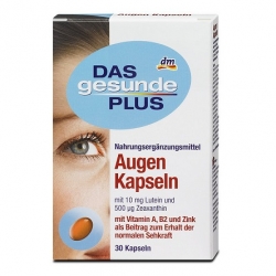 Doplňky stravy Das gesunde Plus Tablety pro optimalizaci zraku