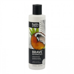 šampony Faith in Nature Brave Botanicals Extra hydratační šampon s kokosovým olejem a plumerií