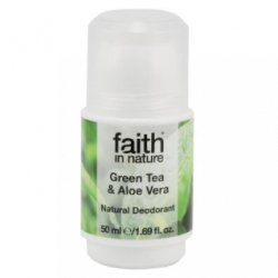 Antiperspiranty, deodoranty Faith in Nature Deodorant Aloe vera a zelený čaj