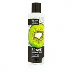 šampony Faith in Nature Brave Botanicals šampon kiwi a limeta pro lesk