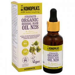 Bezoplachová péče Dr. Konopka's   bylinný olej na vlasy č. 28 pro posílení vlasů