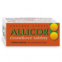 Doplňky stravy Allicor česnekové tablety - velký obrázek