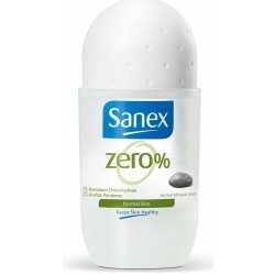 Antiperspiranty, deodoranty Sanex Zero % Normal Skin Ani-Perspirant Roll-On Antiperspirant bez hliníku pro normální pokožku
