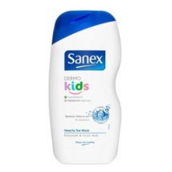 Kosmetika pro děti Sanex Dermo Kids Body Wash & Bath Foam sprchový gel a pěna pro děti