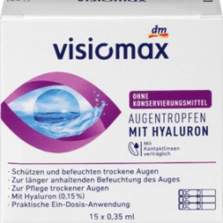 Kontaktní čočky Visiomax oční kapky s  hyaluronátem 15 ampulí