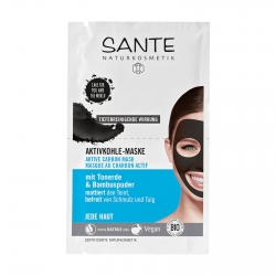 Masky Santé pleťová maska s aktivním uhlím