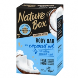 Gely a mýdla Nature Box tuhé sprchové mýdlo s kokosovým olejem