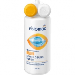 Kontaktní čočky Visiomax kombinovaný roztok Super pro měkké kontaktní čočky s pouzdrem