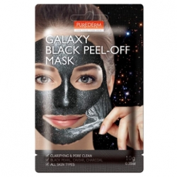 Masky Purederm slupovací maska Galaxy Peel Off Mask Black