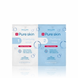 čištění pleti Oriflame Pure Skin abrazivní gel a čisticí maska 2v1
