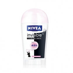 Antiperspiranty, deodoranty Nivea tuhý antiperspirant Invisible for Black & White Clear