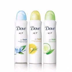 Antiperspiranty, deodoranty Dove antiperspirant deodorant ve spreji Go Fresh