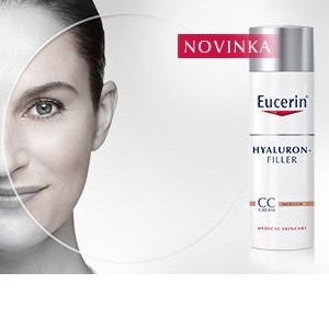 Inovace Eucerin Hyaluron-Filler CC krém vyplňuje vrásky a zároveň tónuje pleť