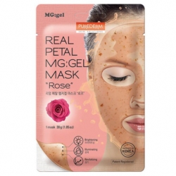 Purederm Textilní liftingová pleťová maska MG gel s růží - větší obrázek