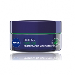 Nivea Pure & Natural regenerační noční krém - větší obrázek