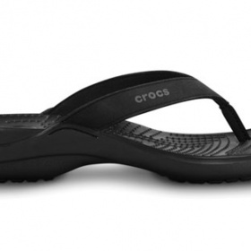 Crocs Capri IV, černé flip-flop boty - foto č. 1