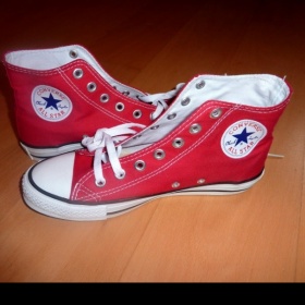 Boty Converse červené kotníkové