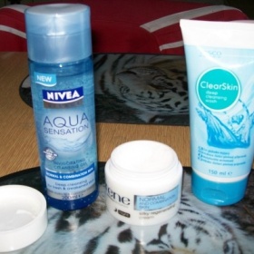 Myci gel Nivea,krém Lirene