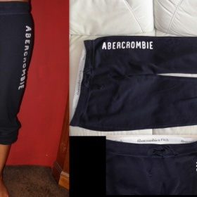 Tmavě modré tepláky abercrombie