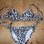 Černobílé leopardí plavky push-up, vel. S z hotmiamistyles.com - foto č. 3