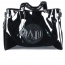 Armani black glossy bag, kabelka čená lakovaná - foto č. 3