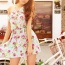 Letní květované šaty, uplé mini šaty a krajkové tričko - foto č. 2