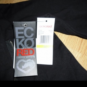 Černá mikina s kapucou Ecko red