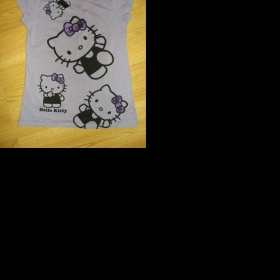 Fialové tričko s Hello Kitty z H&M - foto č. 1