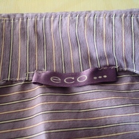 Fialové košilové body s proužky Eco