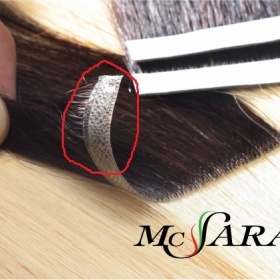 Předělání vlasů z keratinu na pásky