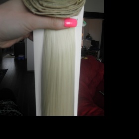 Blond clip in 12 pásů 60cm 150g neznačková - foto č. 1