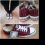 Vínové burgundy boty Converse - foto č. 2