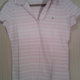 Růžovo - bílé tričko Tommy Hilfiger