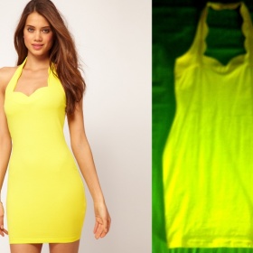 Žluté mini šaty Asos