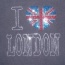 Tmavě hnědé tričko I love London - foto č. 3